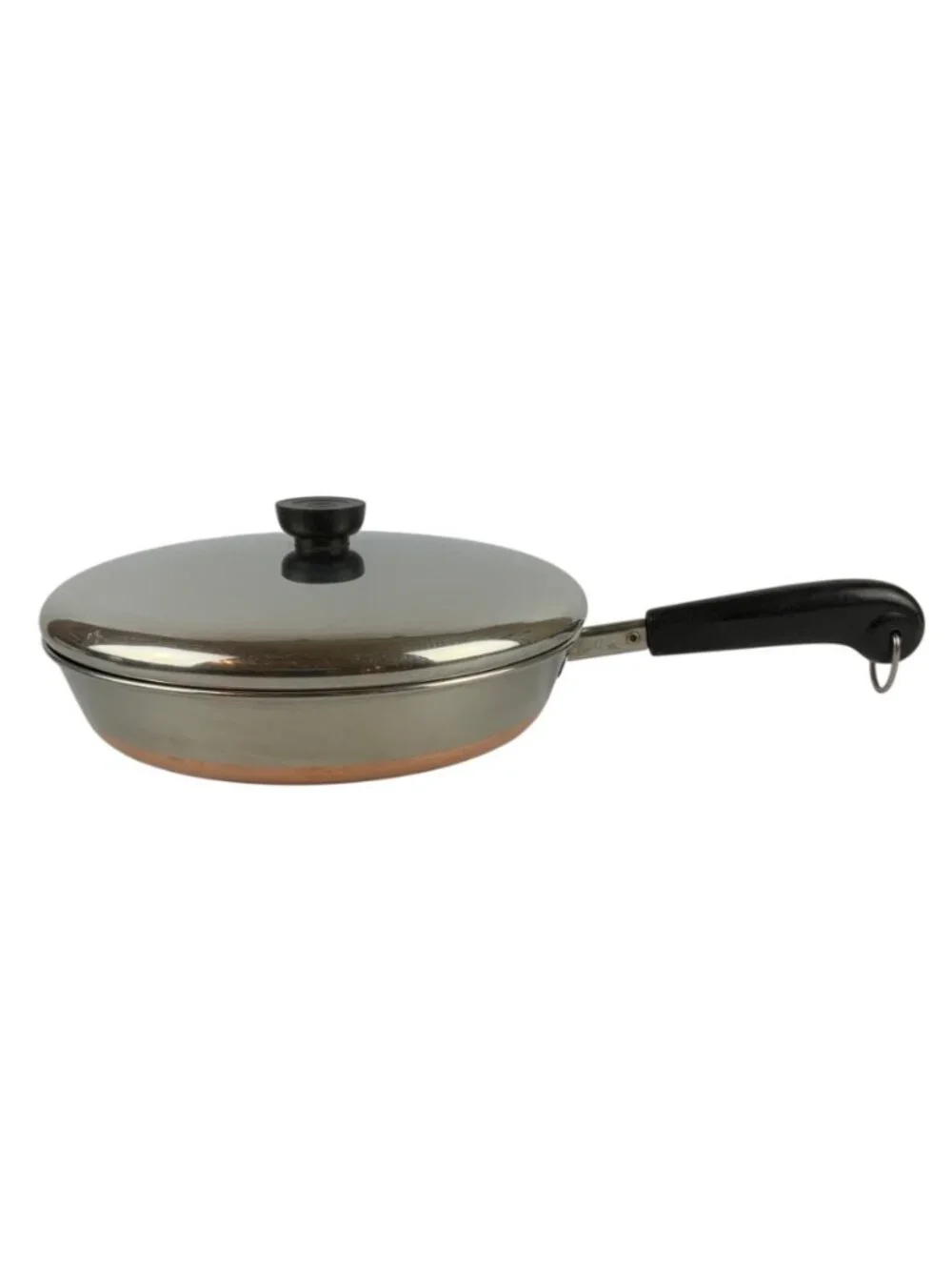 Revere Ware 1801 Copper Clad Stainless Steel 10 inch Skillet Frying Pan & Lid